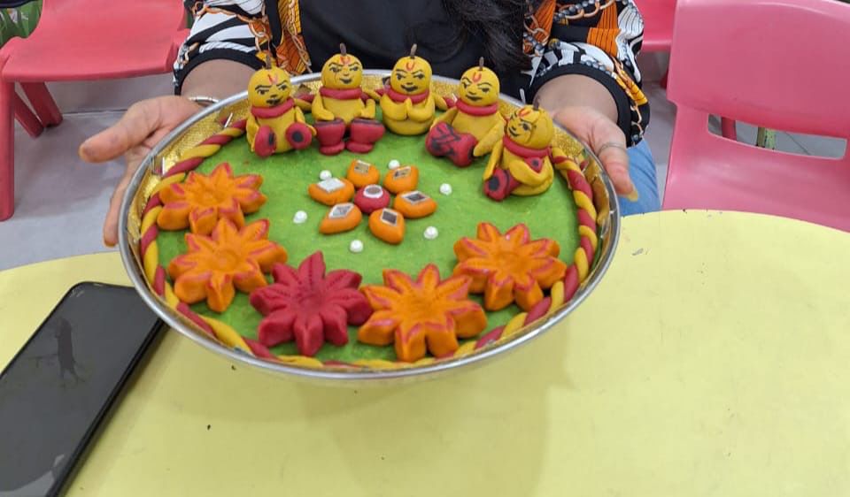 Traditional Aarti Thali by Mrs. Rajvi Shah